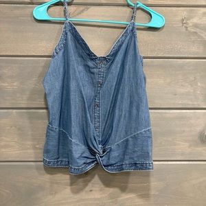 Denim Material Express Tank Top